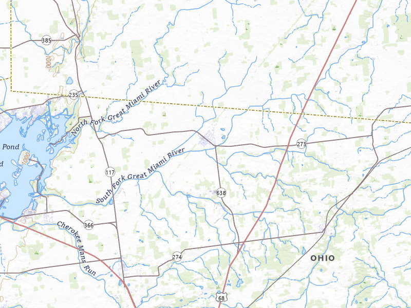 Radar-estimated hail-size map of the storm over Belle Center, OH on Mar 22, 2026