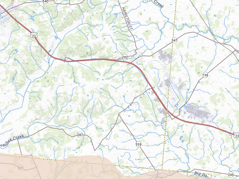 Radar-estimated hail-size map of the storm over East Liberty, OH on Mar 22, 2026
