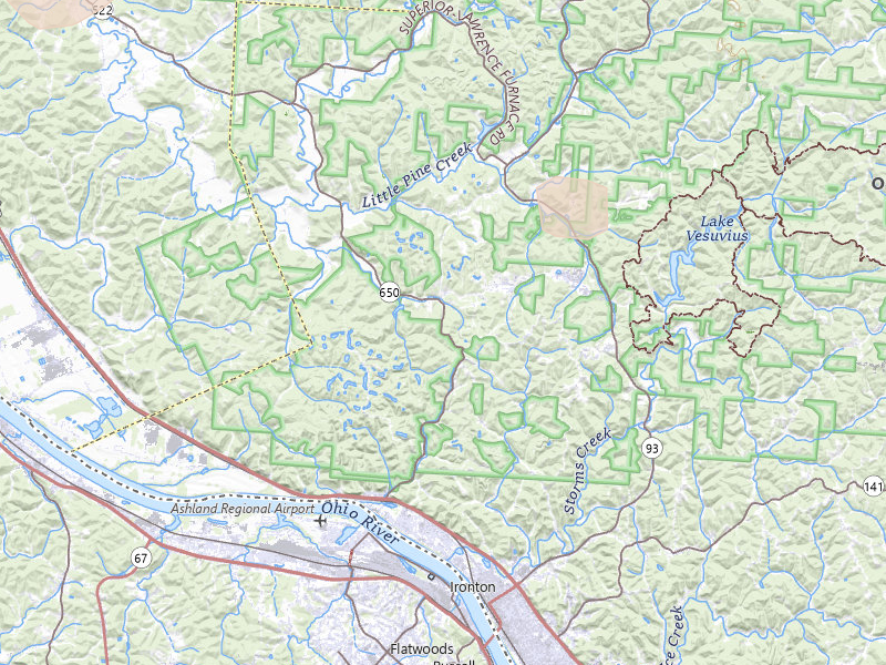 Radar-estimated hail-size map of the storm over Ironton, OH on Aug 11, 2026