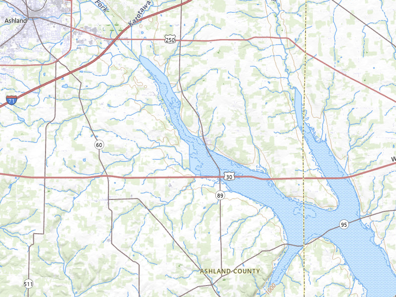 Radar-estimated hail-size map of the storm over Jeromesville, OH on Jul 3, 2026