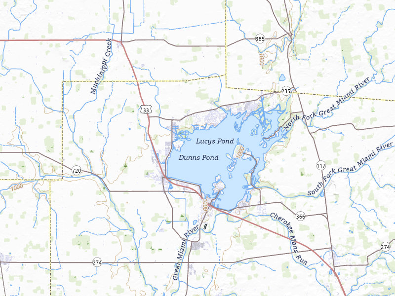 Radar-estimated hail-size map of the storm over Lakeview, OH on Mar 22, 2026