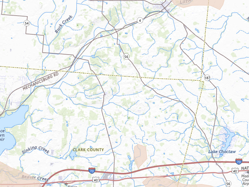 Radar-estimated hail-size map of the storm over Mechanicsburg, OH on Jun 6, 2026