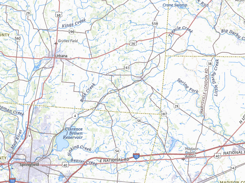 Radar-estimated hail-size map of the storm over Mechanicsburg, OH on Jul 21, 2026