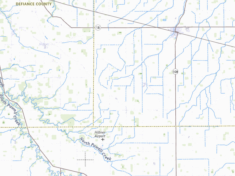 Radar-estimated hail-size map of the storm over New Bavaria, OH on Apr 13, 2026