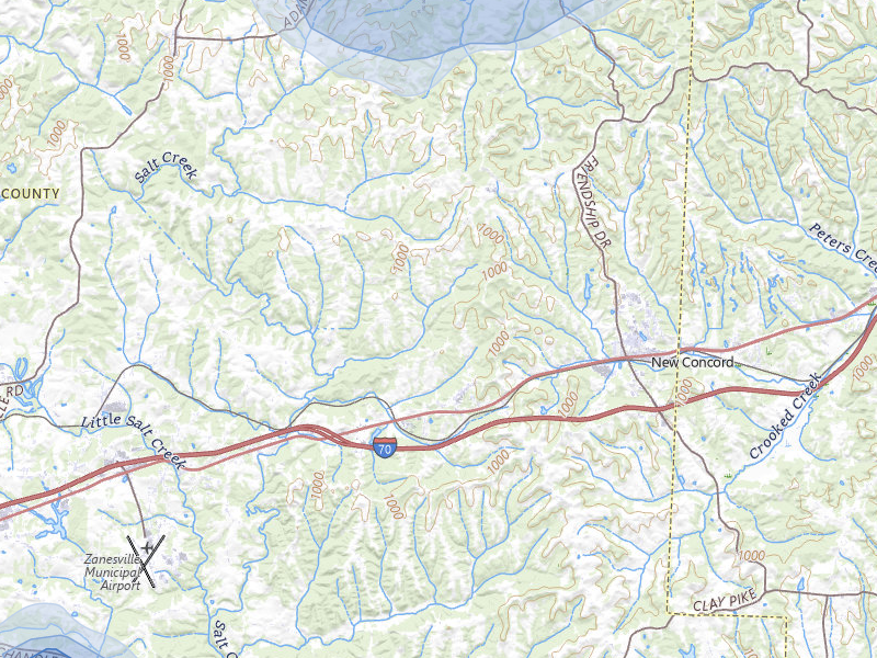 NEXRAD radar-signature map of the hail storm over Norwich, OH on Jun 6, 2026