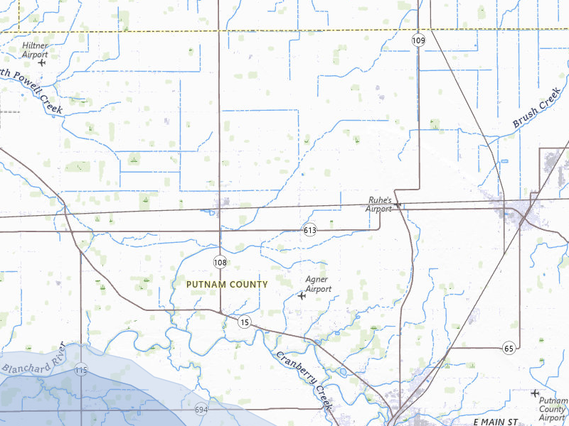 NEXRAD radar-signature map of the hail storm over Ottawa, OH on Aug 10, 2026