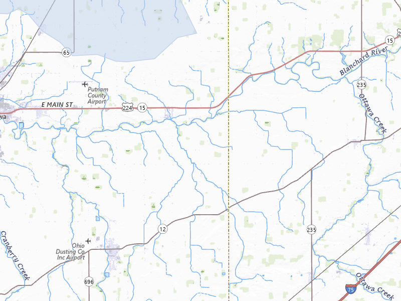 NEXRAD radar-signature map of the hail storm over Ottawa, OH on Aug 11, 2026