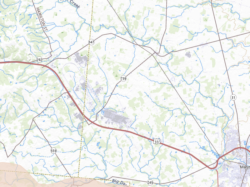 Radar-estimated hail-size map of the storm over Raymond, OH on Mar 22, 2026