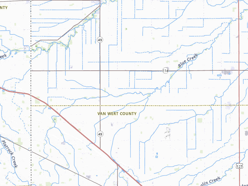 Radar-estimated hail-size map of the storm over Scott, OH on Jun 6, 2026