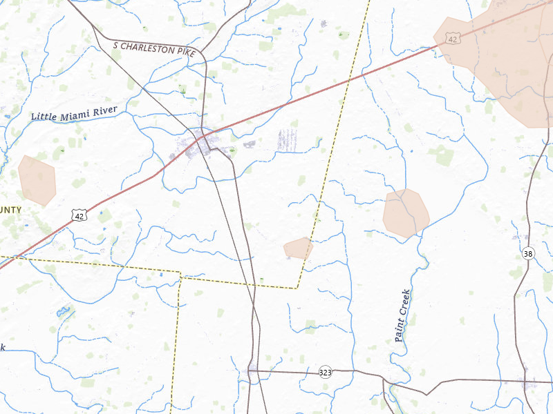 Radar-estimated hail-size map of the storm over South Solon, OH on Aug 11, 2026
