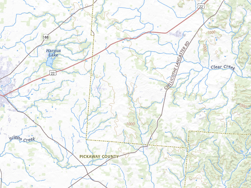 Radar-estimated hail-size map of the storm over Stoutsville, OH on Mar 22, 2026