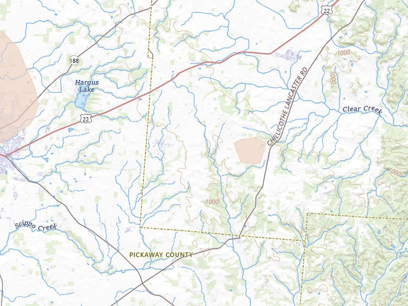 Radar-estimated hail-size map of the storm over Stoutsville, OH