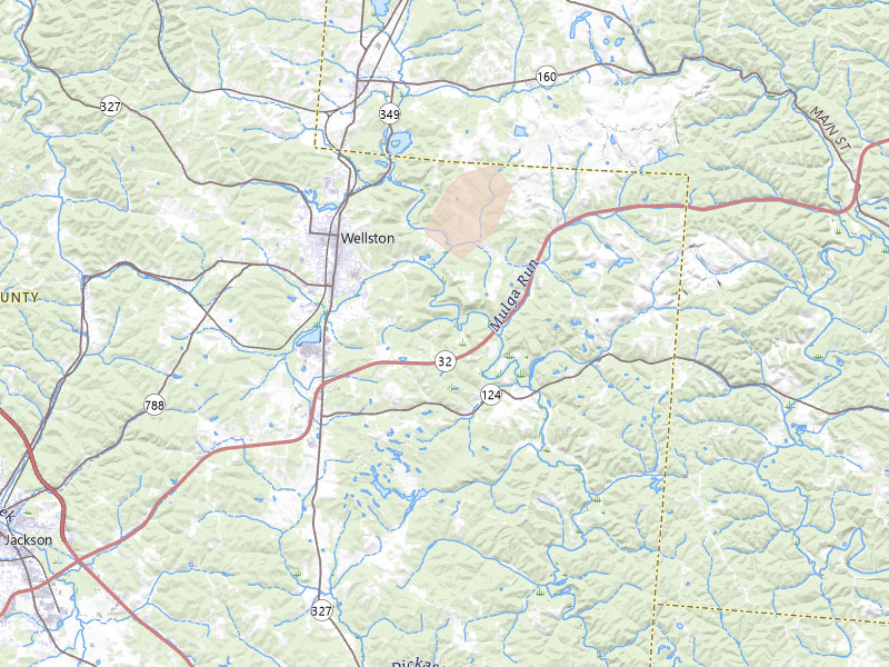 Radar-estimated hail-size map of the storm over Wellston, OH on Aug 7, 2026