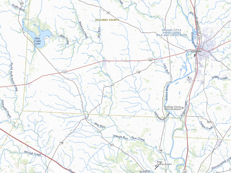 NEXRAD radar-signature map of the hail storm over Williamsport, OH on Sep 4, 2026