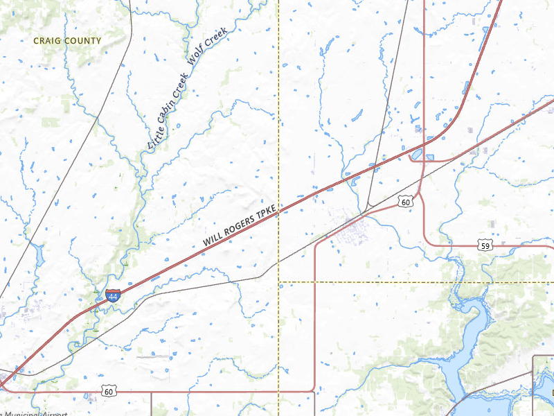 Radar-estimated hail-size map of the storm over Afton, OK