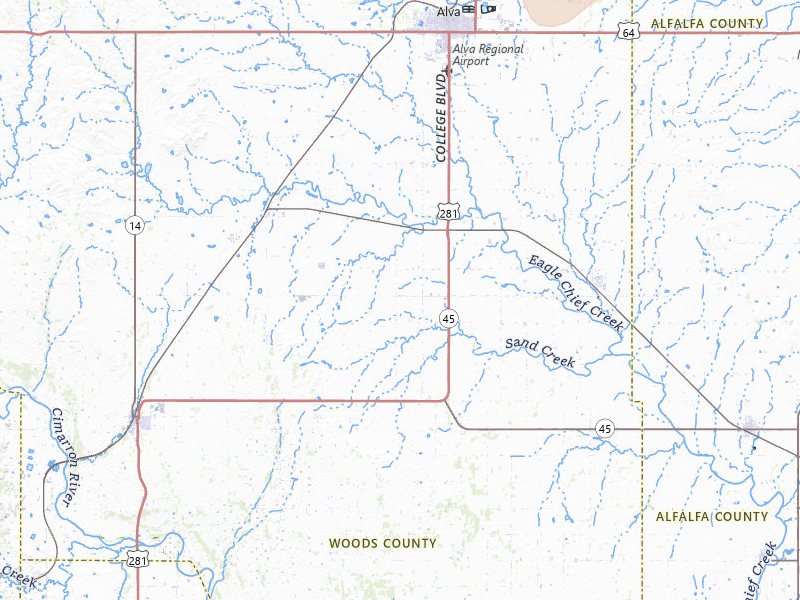 Radar-estimated hail-size map of the storm over Alva, OK on May 29, 2026
