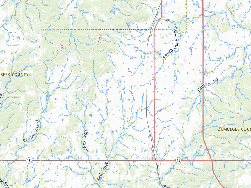 Radar-estimated hail-size map of the storm over Beggs, OK on Apr 28, 2026