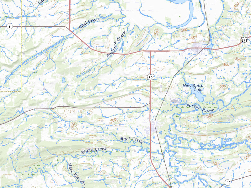 Radar-estimated hail-size map of the storm over Bokoshe, OK on Mar 6, 2026
