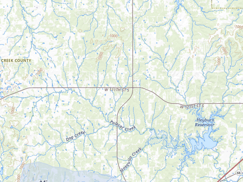NEXRAD radar-signature map of the hail storm over Bristow, OK on May 8, 2026