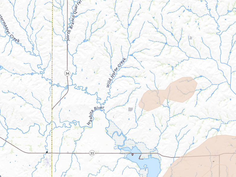 Radar-estimated hail-size map of the storm over Butler, OK on May 18, 2026