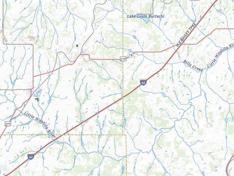 NEXRAD radar-signature map of the hail storm over Cement, OK on Jun 26, 2026