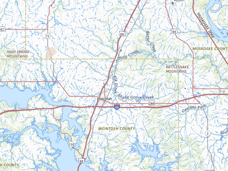 Radar-estimated hail-size map of the storm over Checotah, OK on Jul 4, 2026