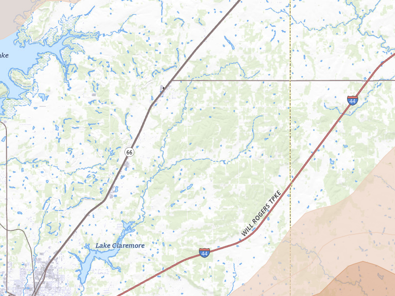 Radar-estimated hail-size map of the storm over Claremore, OK on Mar 6, 2026