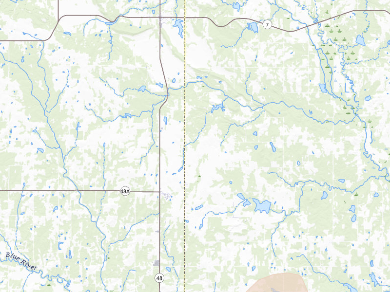 Radar-estimated hail-size map of the storm over Coleman, OK on Mar 4, 2026
