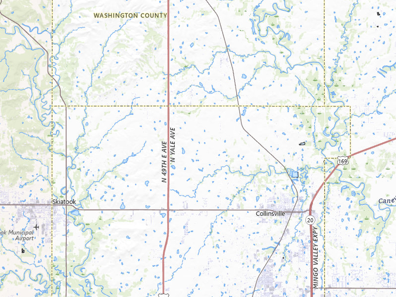 Radar-estimated hail-size map of the storm over Collinsville, OK on Jul 11, 2026