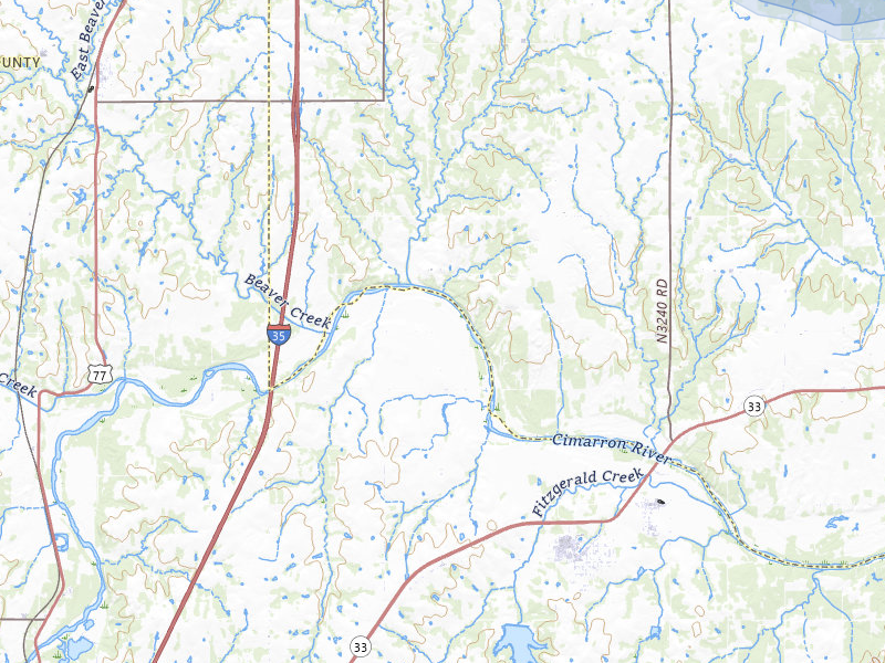 NEXRAD radar-signature map of the hail storm over Coyle, OK on Jun 26, 2026