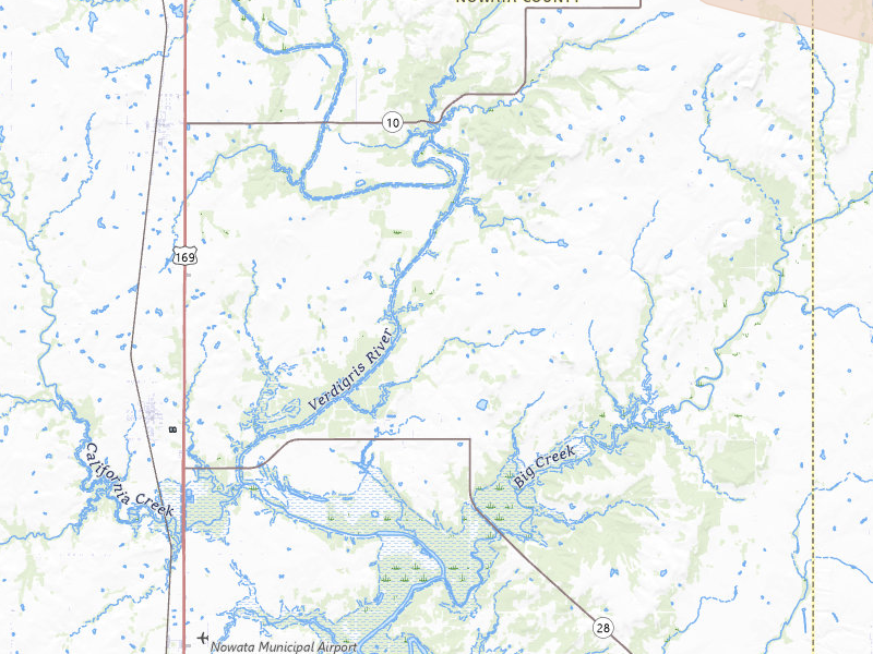 Radar-estimated hail-size map of the storm over Delaware, OK on May 4, 2026