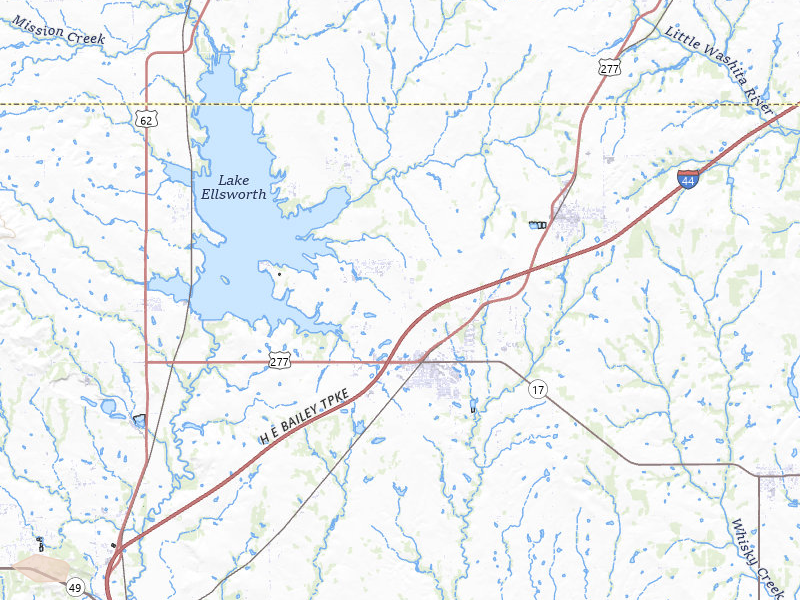 Radar-estimated hail-size map of the storm over Elgin, OK on Apr 17, 2026