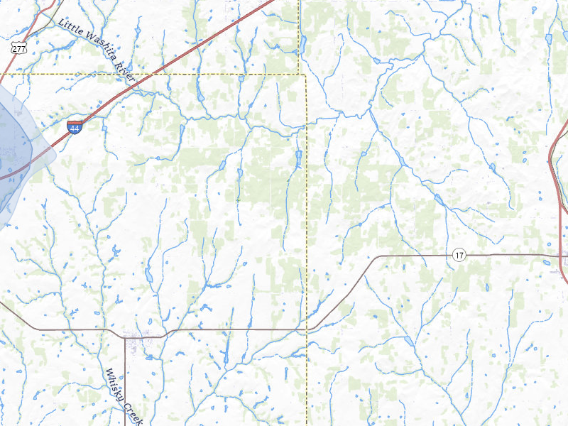 NEXRAD radar-signature map of the hail storm over Fletcher, OK on Apr 17, 2026