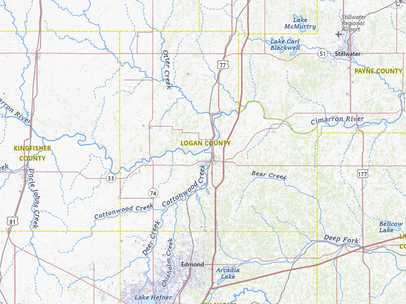 NEXRAD radar-signature map of the hail storm over Guthrie, OK on Mar 6, 2026