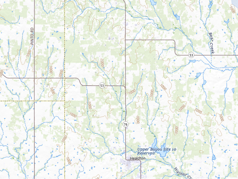 NEXRAD radar-signature map of the hail storm over Healdton, OK on Jul 5, 2026