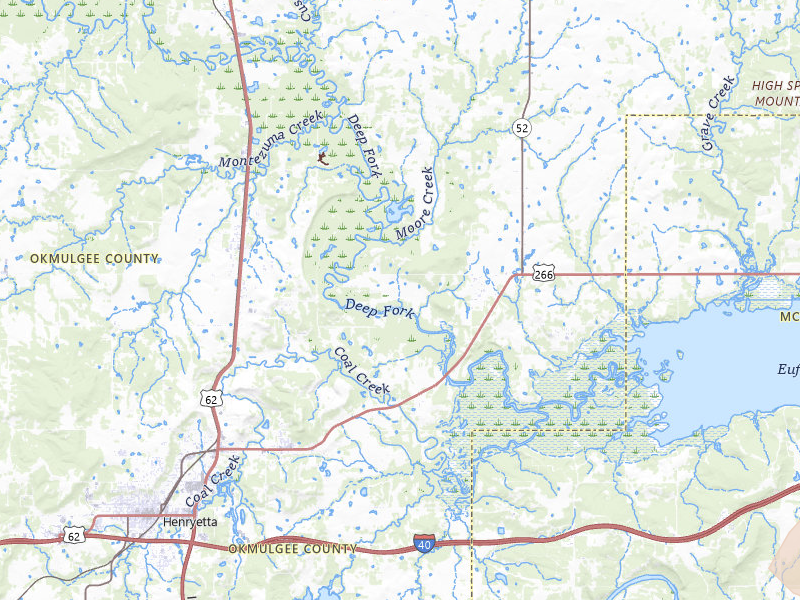Radar-estimated hail-size map of the storm over Henryetta, OK on Mar 6, 2026