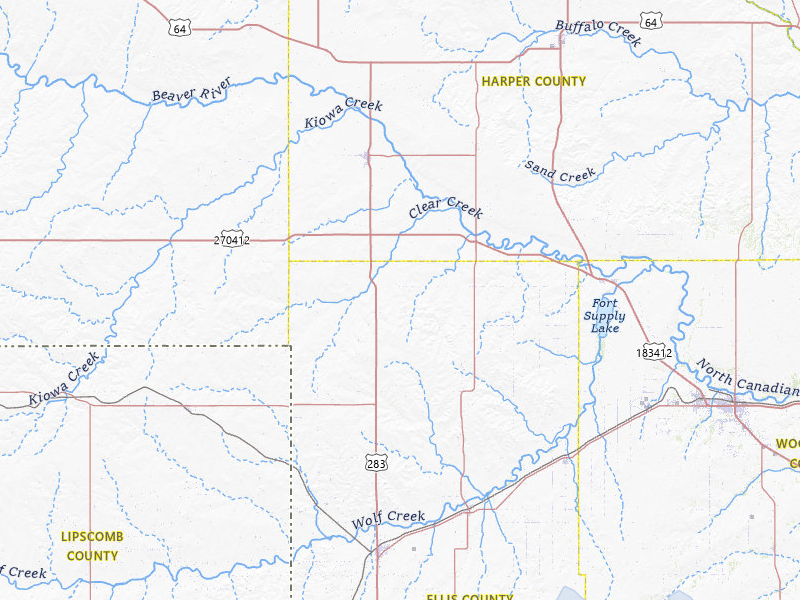 NEXRAD radar-signature map of the hail storm over Laverne, OK on Jun 25, 2026