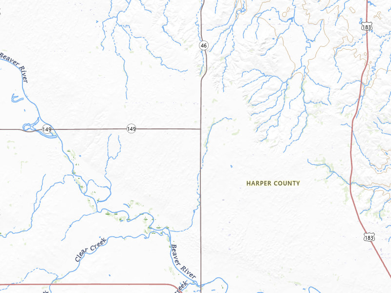 Radar-estimated hail-size map of the storm over Laverne, OK on Aug 14, 2026