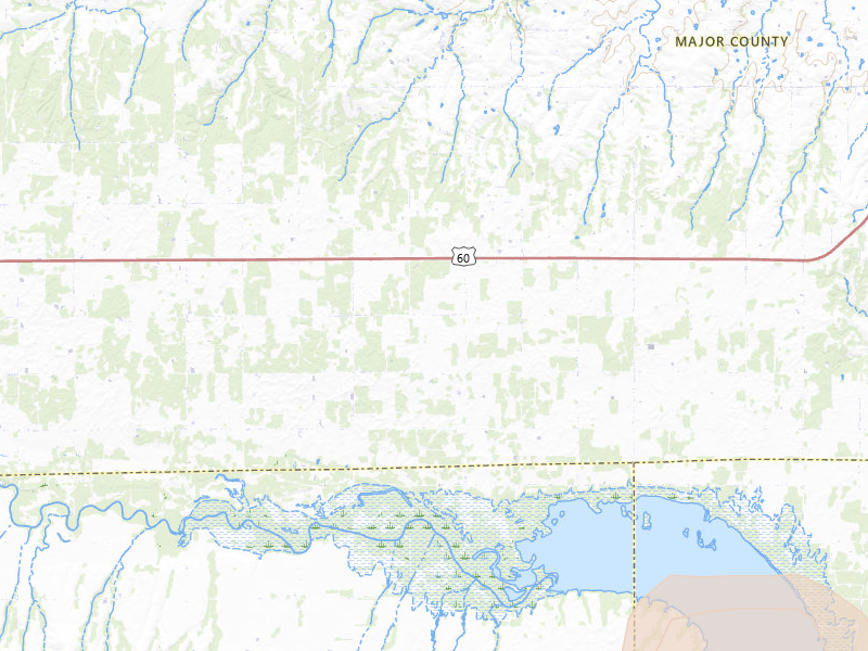 Radar-estimated hail-size map of the storm over Longdale, OK on Apr 10, 2026