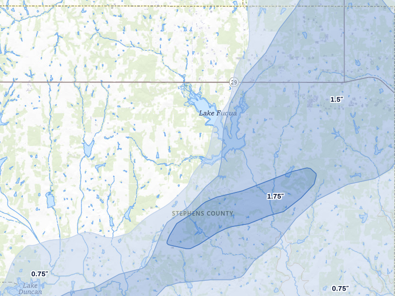 NEXRAD radar-signature map of the hail storm over Marlow, OK on Mar 6, 2026