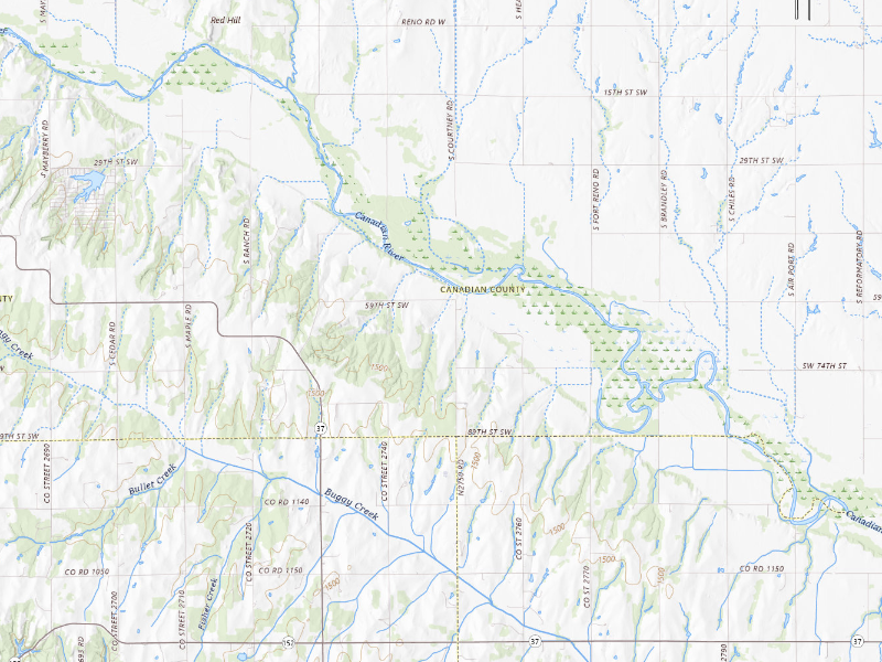NEXRAD radar-signature map of the hail storm over Minco, OK on Aug 7, 2026