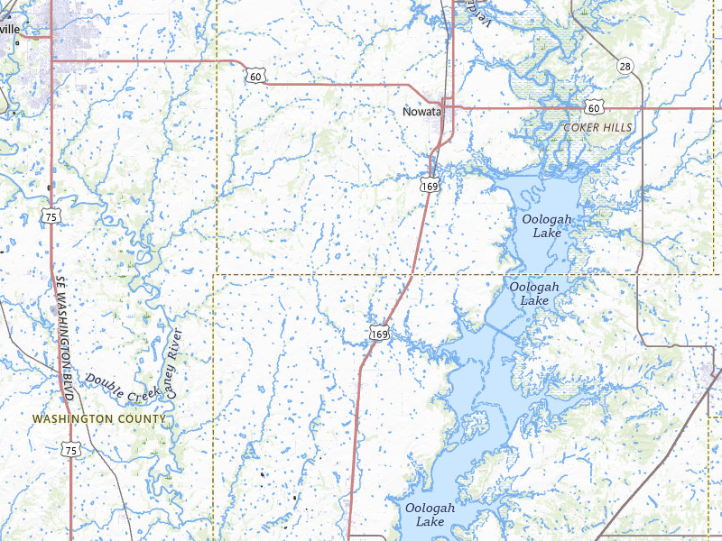 Radar-estimated hail-size map of the storm over Nowata, OK on May 4, 2026
