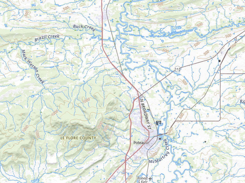 NEXRAD radar-signature map of the hail storm over Poteau, OK on Apr 28, 2026