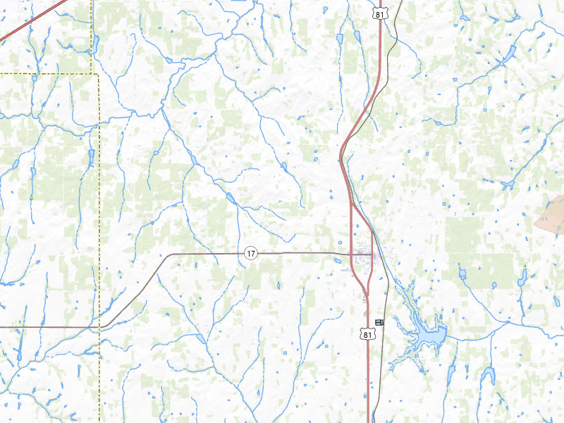 Radar-estimated hail-size map of the storm over Rush Springs, OK on Apr 3, 2026