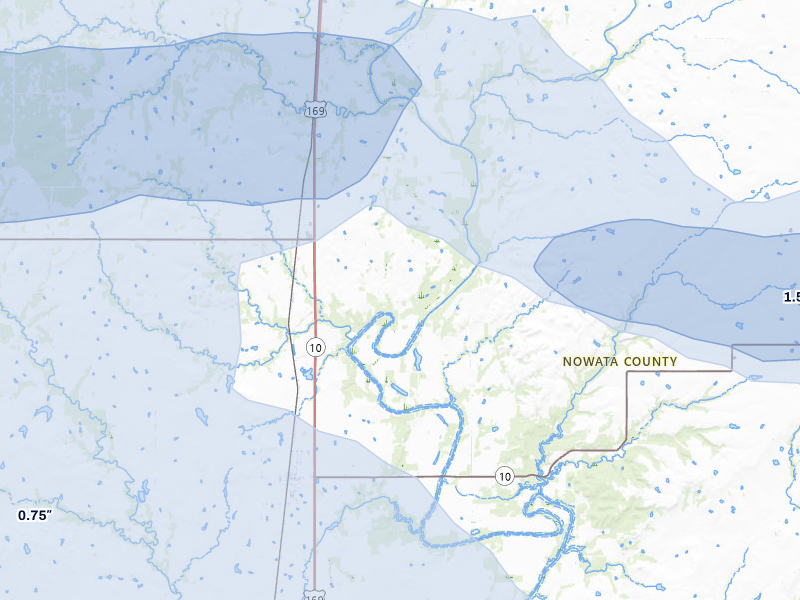 NEXRAD radar-signature map of the hail storm over S Coffeyville, OK on May 4, 2026