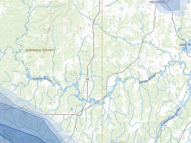 NEXRAD radar-signature map of the hail storm over Sasakwa, OK on Apr 24, 2026