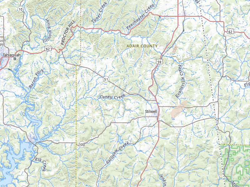 Radar-estimated hail-size map of the storm over Stilwell, OK