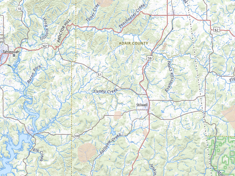 Radar-estimated hail-size map of the storm over Stilwell, OK on Jul 11, 2026