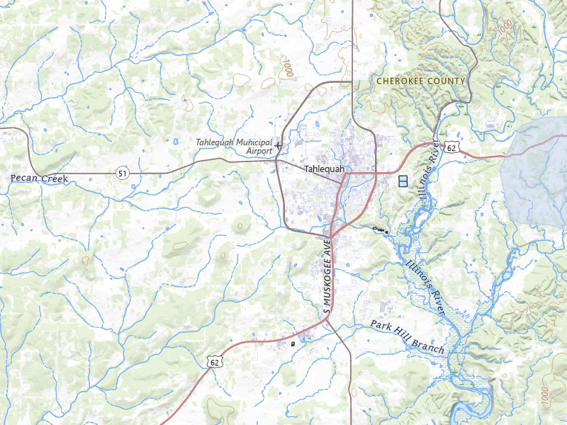 NEXRAD radar-signature map of the hail storm over Tahlequah, OK on Mar 4, 2026