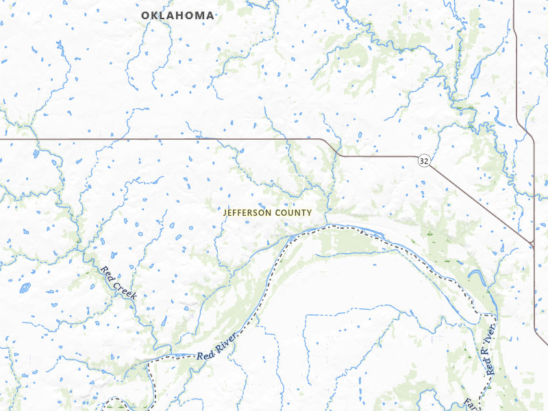 Radar-estimated hail-size map of the storm over Terral, OK on Apr 28, 2026